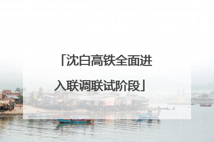 沈白高铁全面进入联调联试阶段