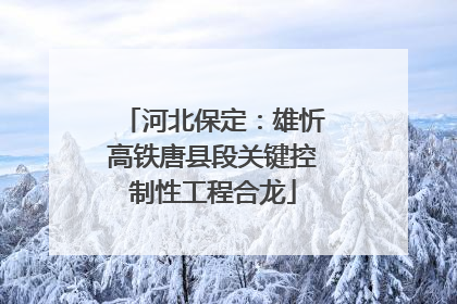河北保定：雄忻高铁唐县段关键控制性工程合龙