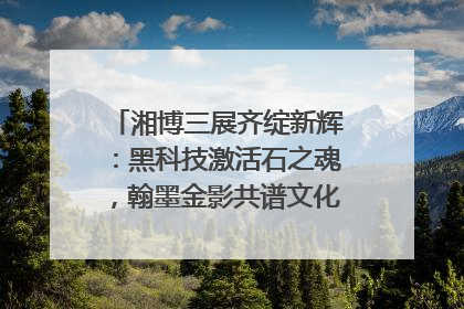 湘博三展齐绽新辉：黑科技激活石之魂，翰墨金影共谱文化遗产日华章