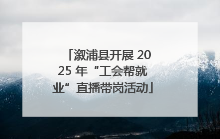 溆浦县开展 2025 年“工会帮就业”直播带岗活动