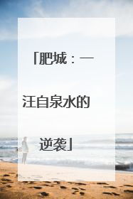 肥城：一汪自泉水的逆袭