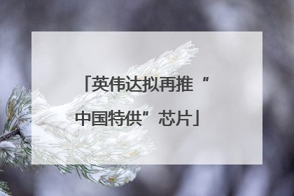 英伟达拟再推“中国特供”芯片