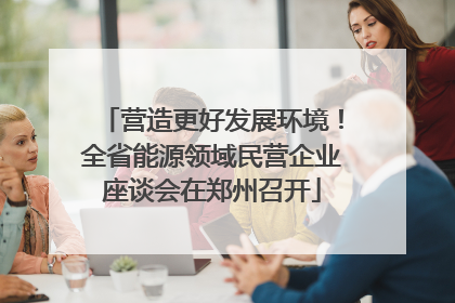 营造更好发展环境！全省能源领域民营企业座谈会在郑州召开