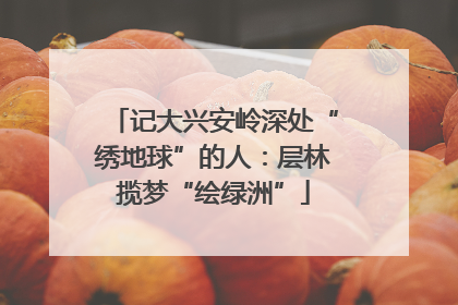 记大兴安岭深处“绣地球”的人：层林揽梦“绘绿洲”