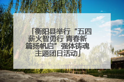 衡阳县举行“五四薪火智勇行 青春新篇扬帆启”强体铸魂主题团日活动