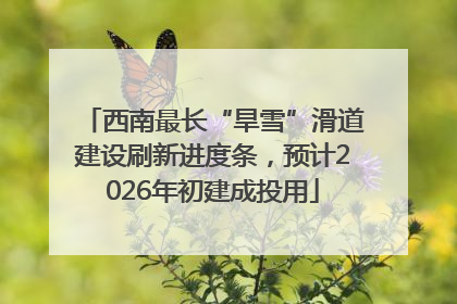 西南最长“旱雪”滑道建设刷新进度条，预计2026年初建成投用