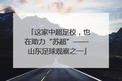 这家中超足校，也在助力“苏超”——山东足球观察之一