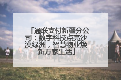 通联支付新疆分公司：数字科技点亮沙漠绿洲，智慧物业焕新万家生活