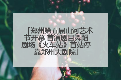 郑州第五届山河艺术节开幕 首演剧目舞蹈剧场《火车站》首站停靠郑州大剧院