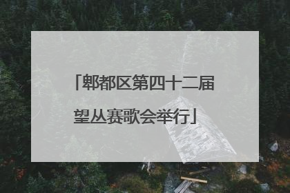 郫都区第四十二届望丛赛歌会举行