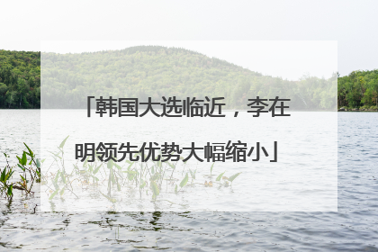 韩国大选临近，李在明领先优势大幅缩小