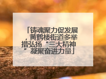 铸魂聚力促发展，黄鹤楼街道多举措弘扬“三大精神”凝聚奋进力量