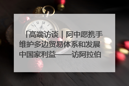 高端访谈｜阿中愿携手维护多边贸易体系和发展中国家利益——访阿拉伯议会议长亚马希
