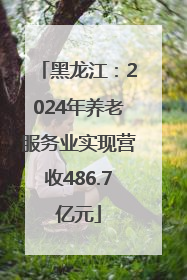 黑龙江：2024年养老服务业实现营收486.7亿元