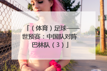 （体育）足球——世预赛：中国队对阵巴林队（3）