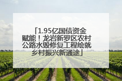 1.95亿国债资金赋能！龙岩新罗区农村公路水毁修复工程绘就乡村振兴新通途