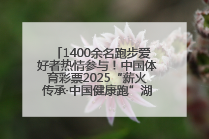1400余名跑步爱好者热情参与！中国体育彩票2025“薪火传承·中国健康跑”湖南靖州站激情开赛