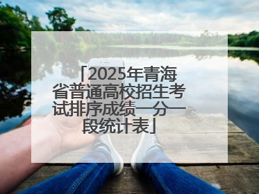 2025年青海省普通高校招生考试排序成绩一分一段统计表