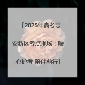 2025年高考贵安新区考点现场：暖心护考 陪伴前行
