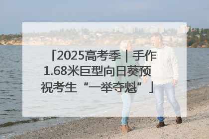 2025高考季｜手作1.68米巨型向日葵预祝考生“一举夺魁”