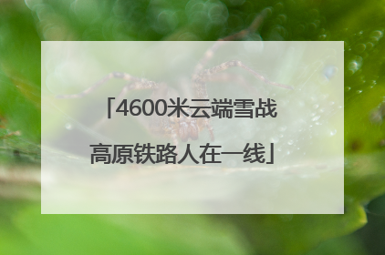 4600米云端雪战 高原铁路人在一线
