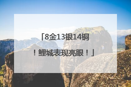 8金13银14铜！鲤城表现亮眼！